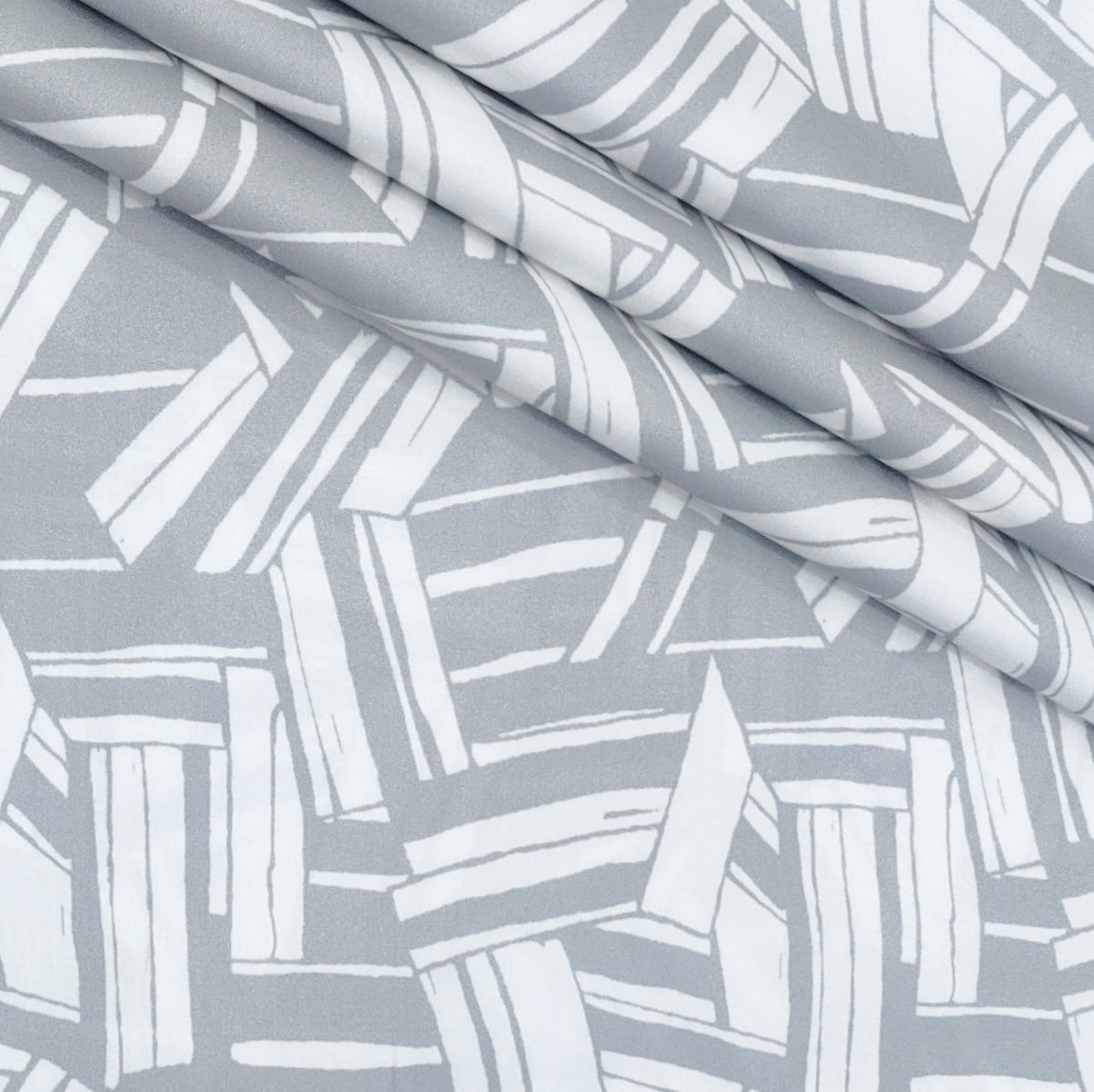 Shirt Fabric Soktas Finest 60s Giza Cotton Digital Print Colour Grey N White